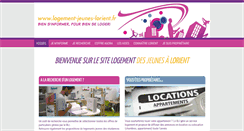 Desktop Screenshot of logement-jeunes-lorient.fr