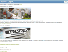 Tablet Screenshot of logement-jeunes-lorient.fr